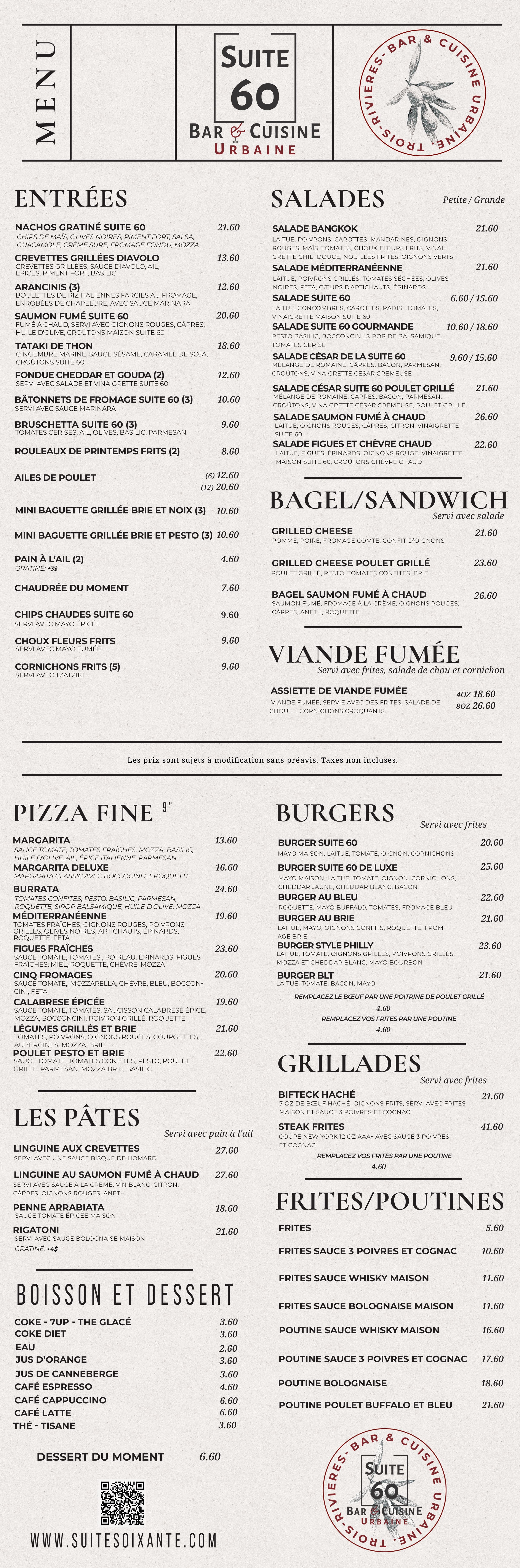 Menu t Suite Soixante